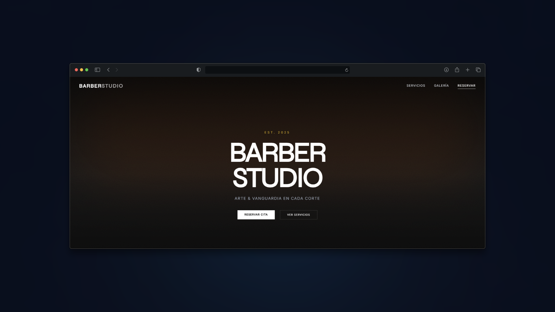 Barber Studio - Web para peluquería