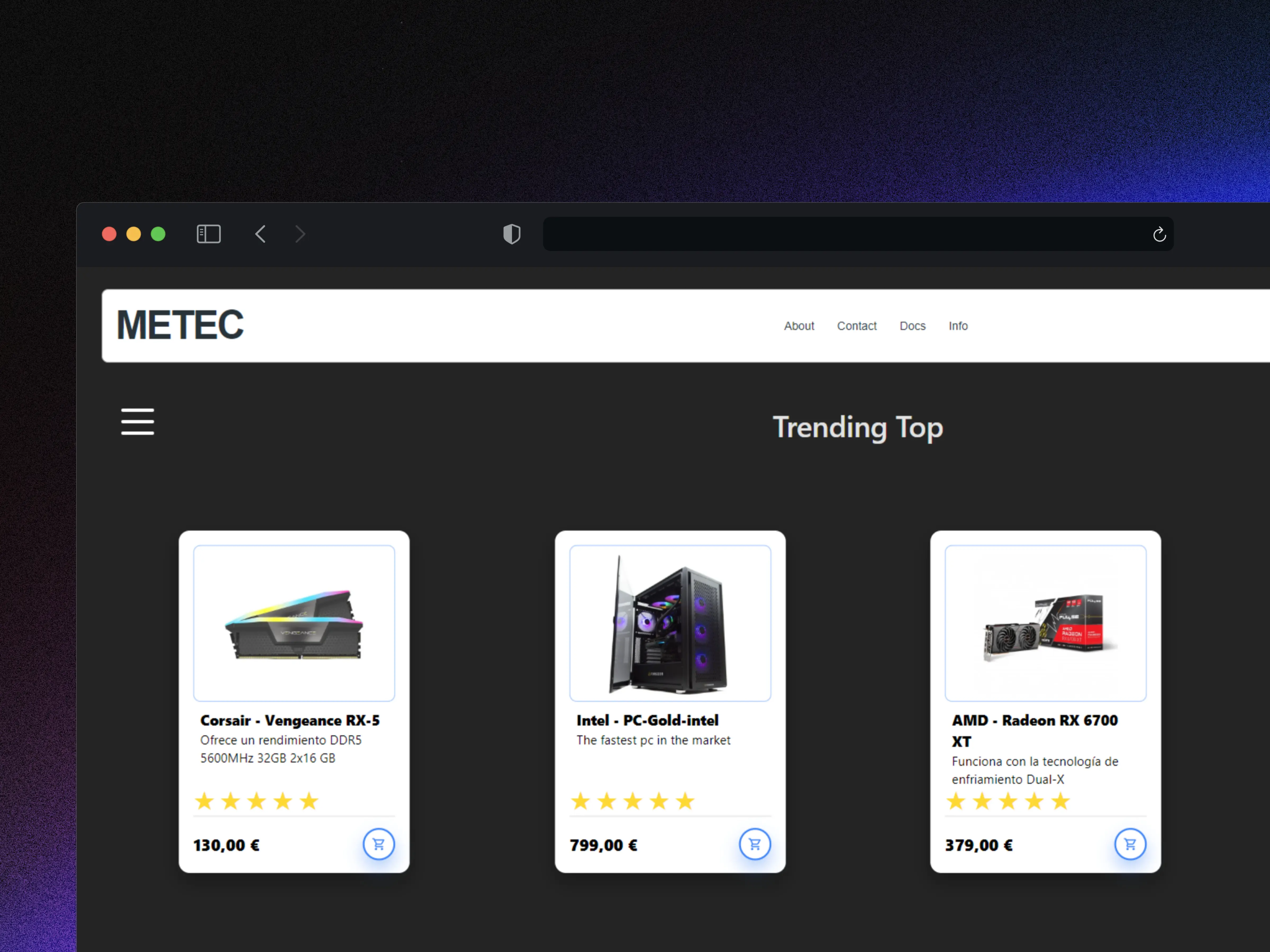 METEC - E-commerce de hardware y tecnología