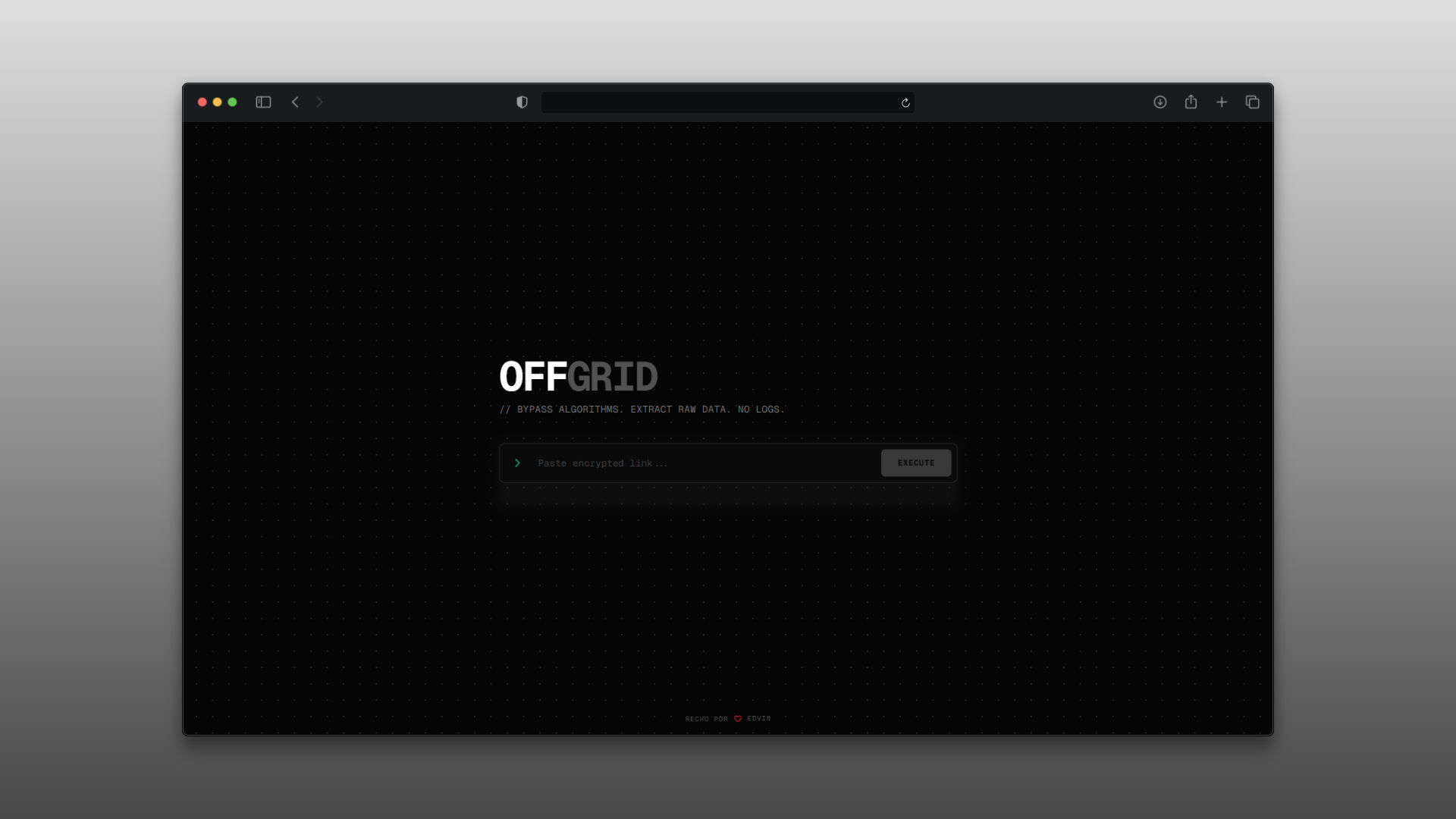 OffGrid - Media Extraction Protocol
